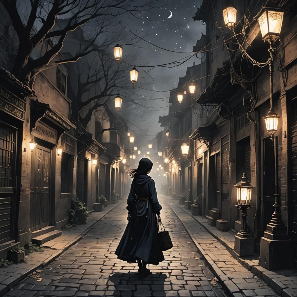 Enigmatic Figure Unveils Gothic Mystery