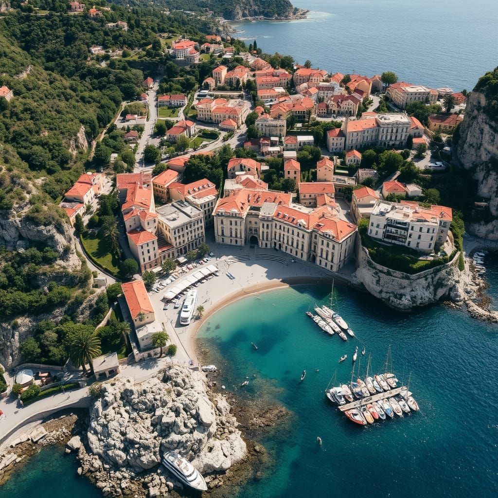 Monaco Aerial View: A Stunning Coastal Cityscape