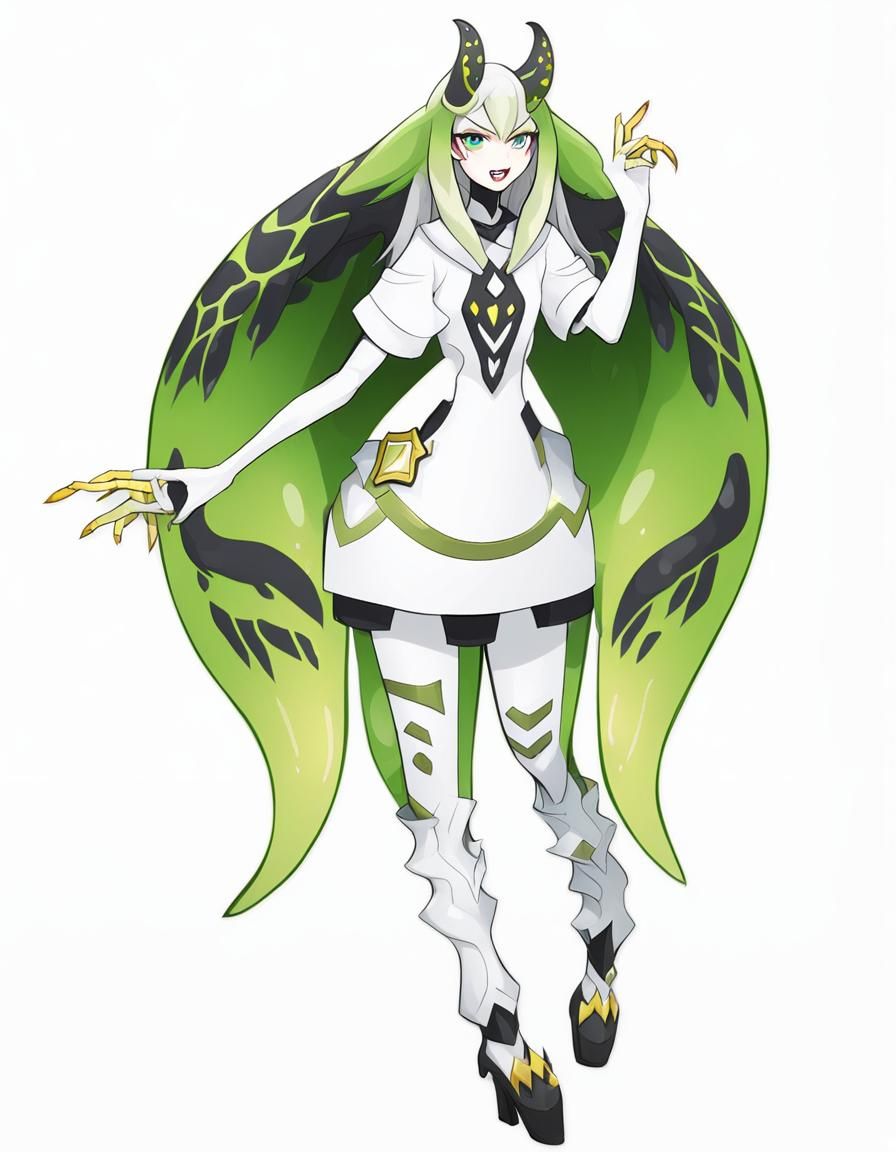 Monster Girl with Tentacles in Light Style