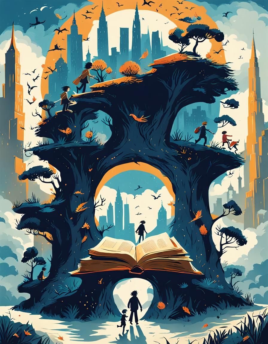 YA Book Cover in Quentin Blake Style