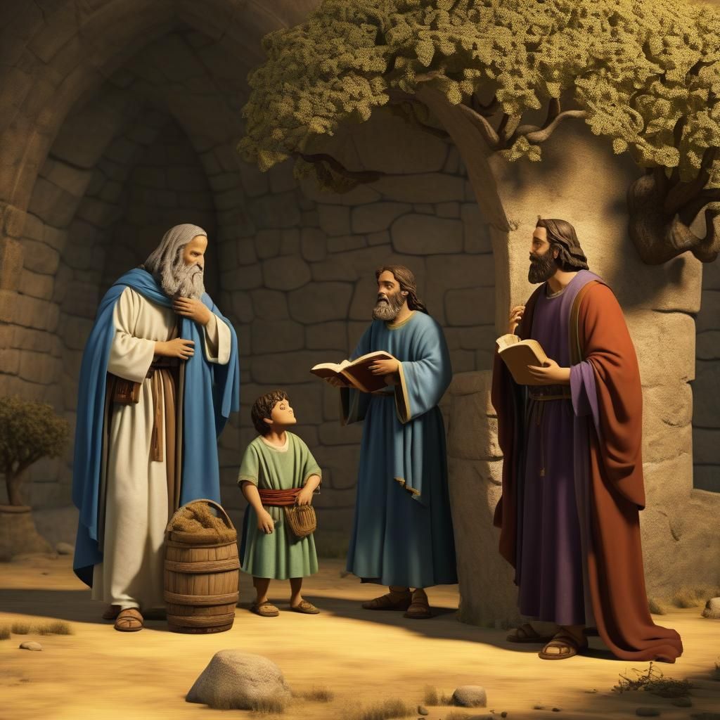 AI Interpretation of a Holy Bible Tale