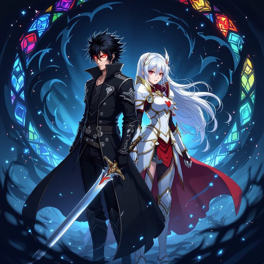 Epic Anime Warriors in Fantasy Style