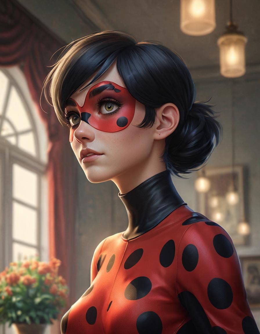 Miraculous Ladybug Portrait in Studio Harcourt Style