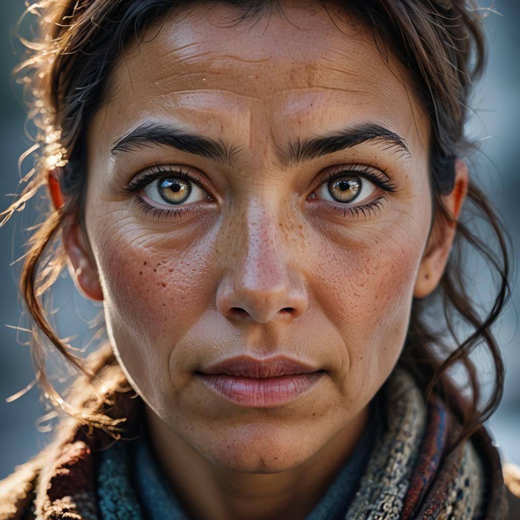 Almira Gulch Portrait in Martin Schoeller Style