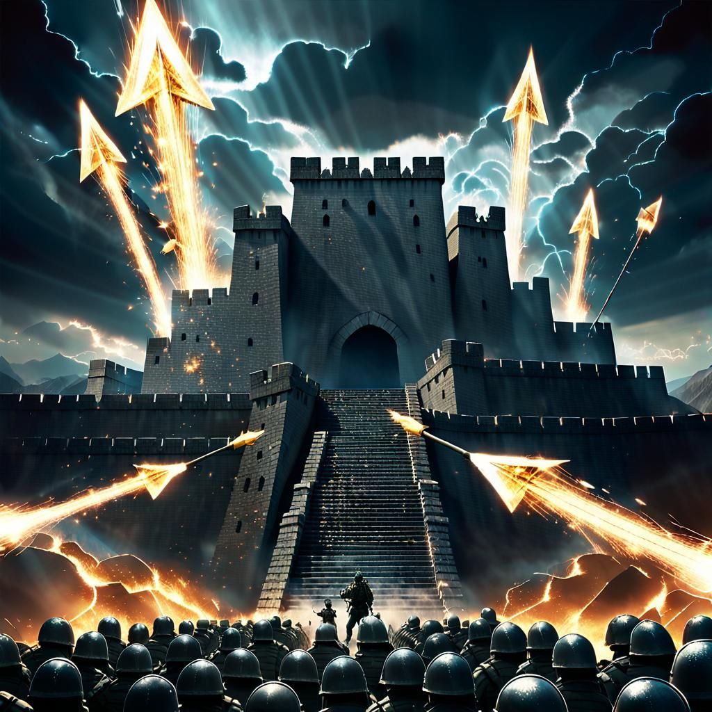 Diamond Wall Deflects Magic in Surreal Fantasy Art