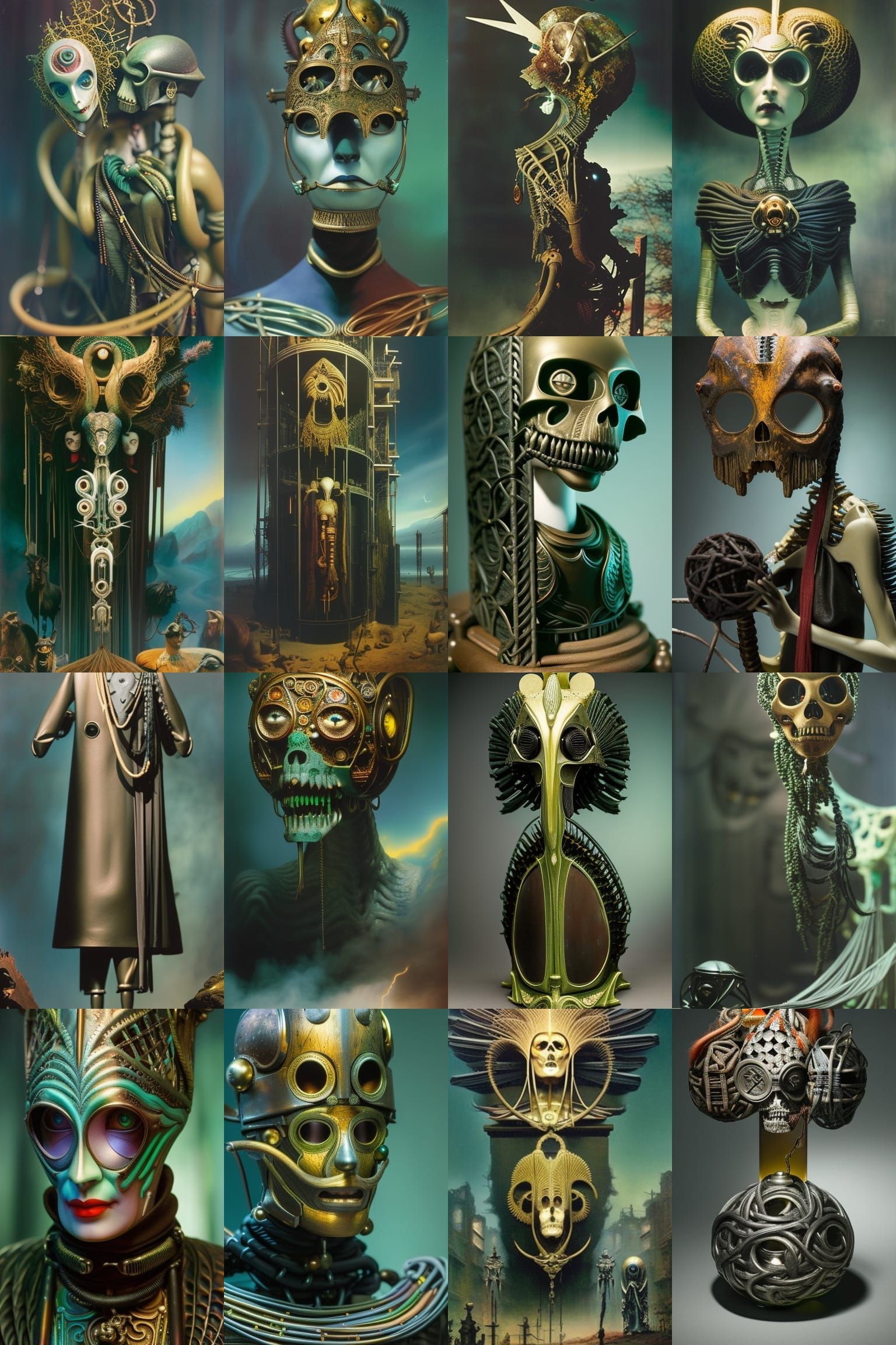 Eldritch Wraiths in Hyperreal Stop-Motion Style