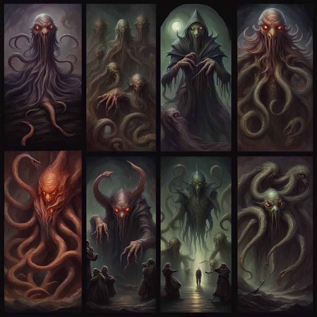 Eldritch Horrors in Dark Fantasy Style