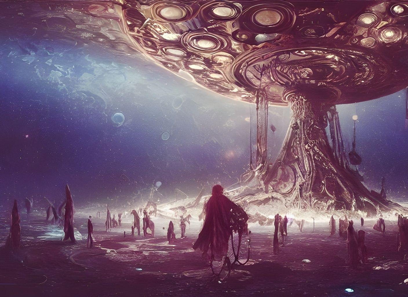 Geometric Planetary Carousel in a Bubbly Wonderland