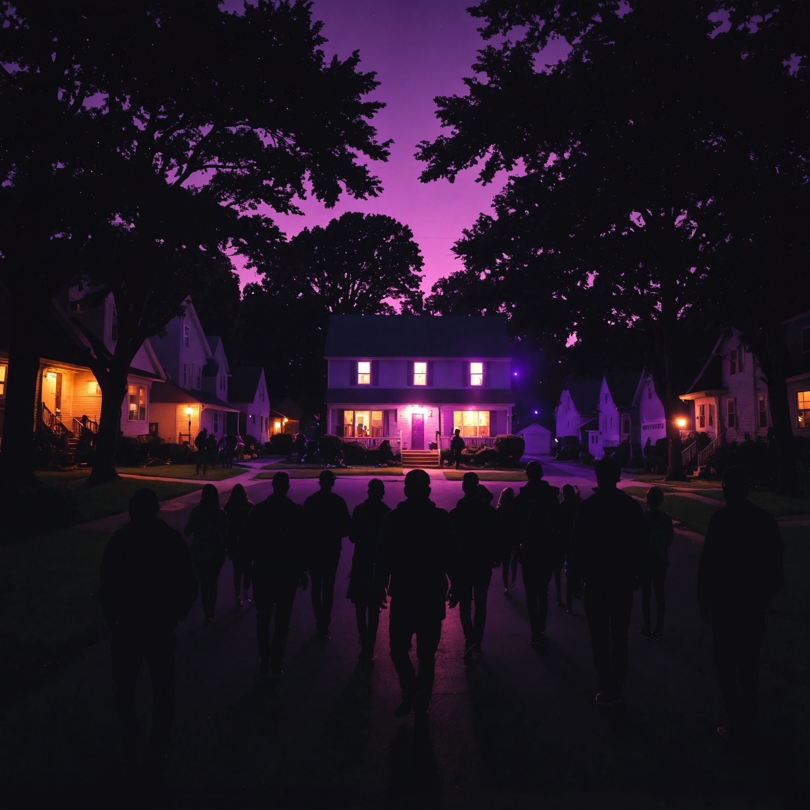 Surreal American Suburbia in a Dark, Rhythmic Haze