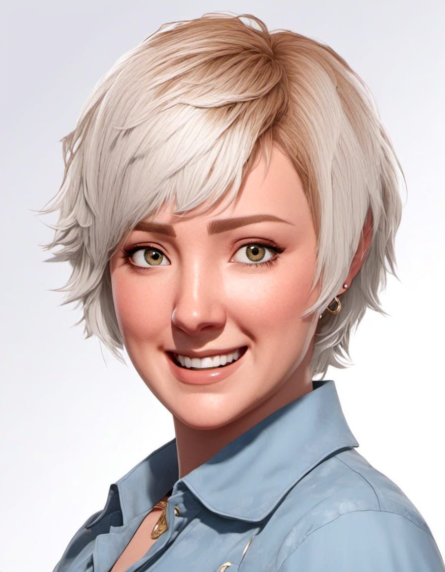 Photorealistic Anime Portrait Inspired by Genshin Impact