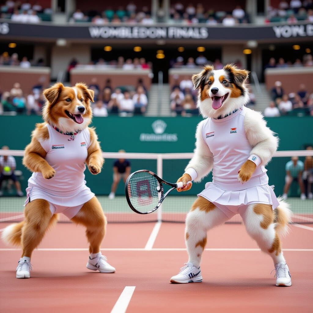 Animals Compete in Wombledon Finals in Alternate Universe