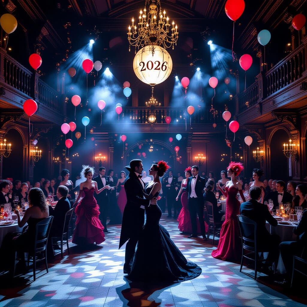 Vampire New Year's Eve Ball in Gothic Style