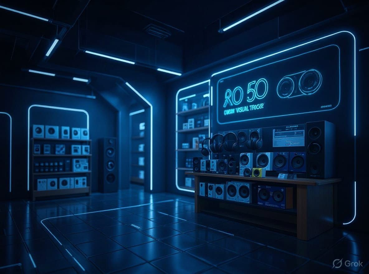 Futuristic Audio Visual Store for WordPress Website