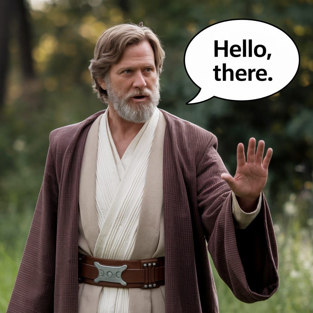Obi-wan Kenobi Greeting in Natural Light