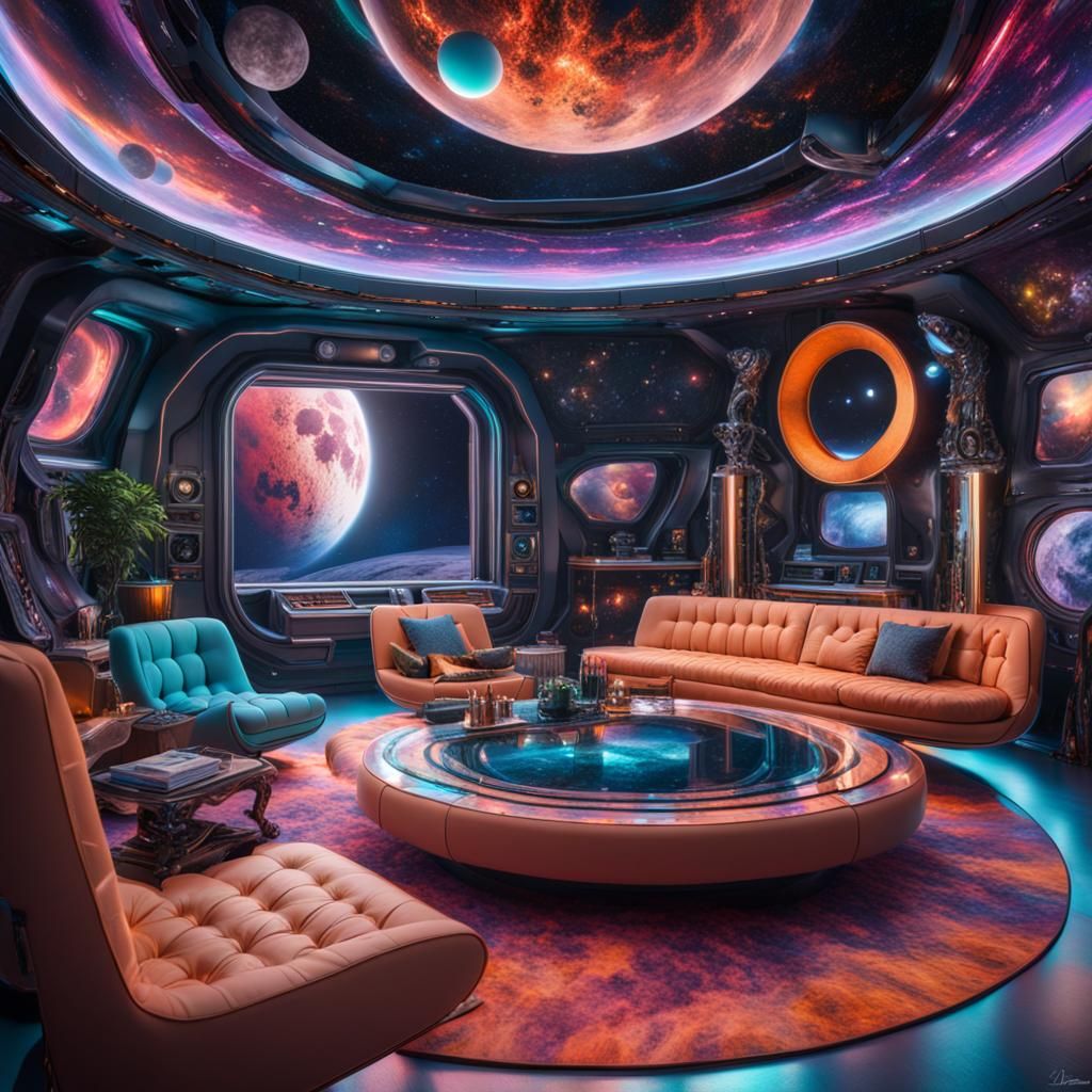 Spaceship living room
