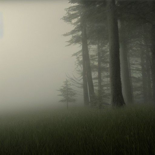 Misty Landscape in Romantic Style, Volumetric Lighting