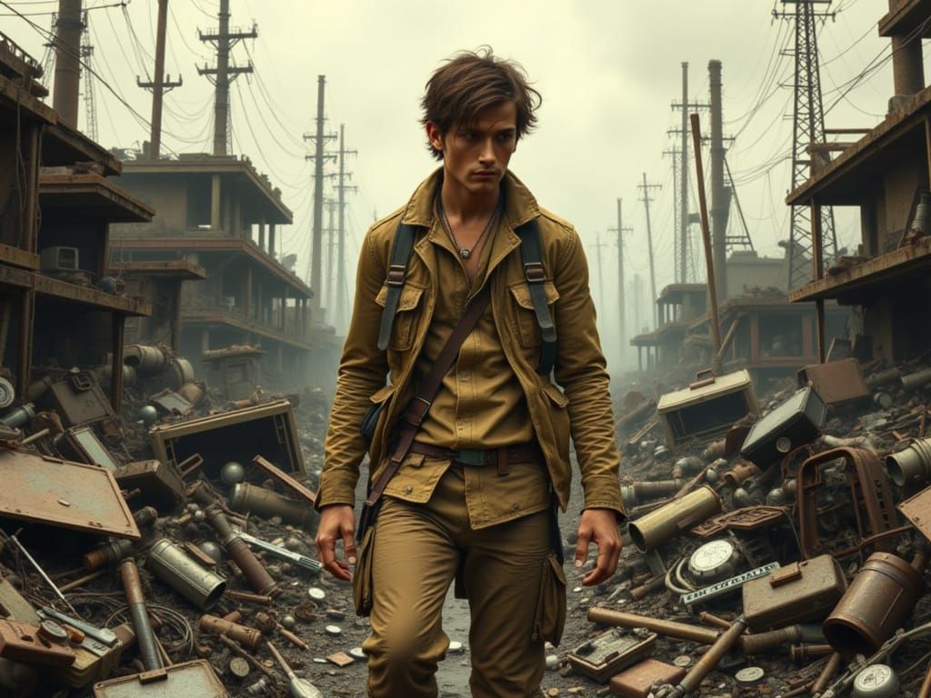 Salvage Punk Scavenger in Dystopian World