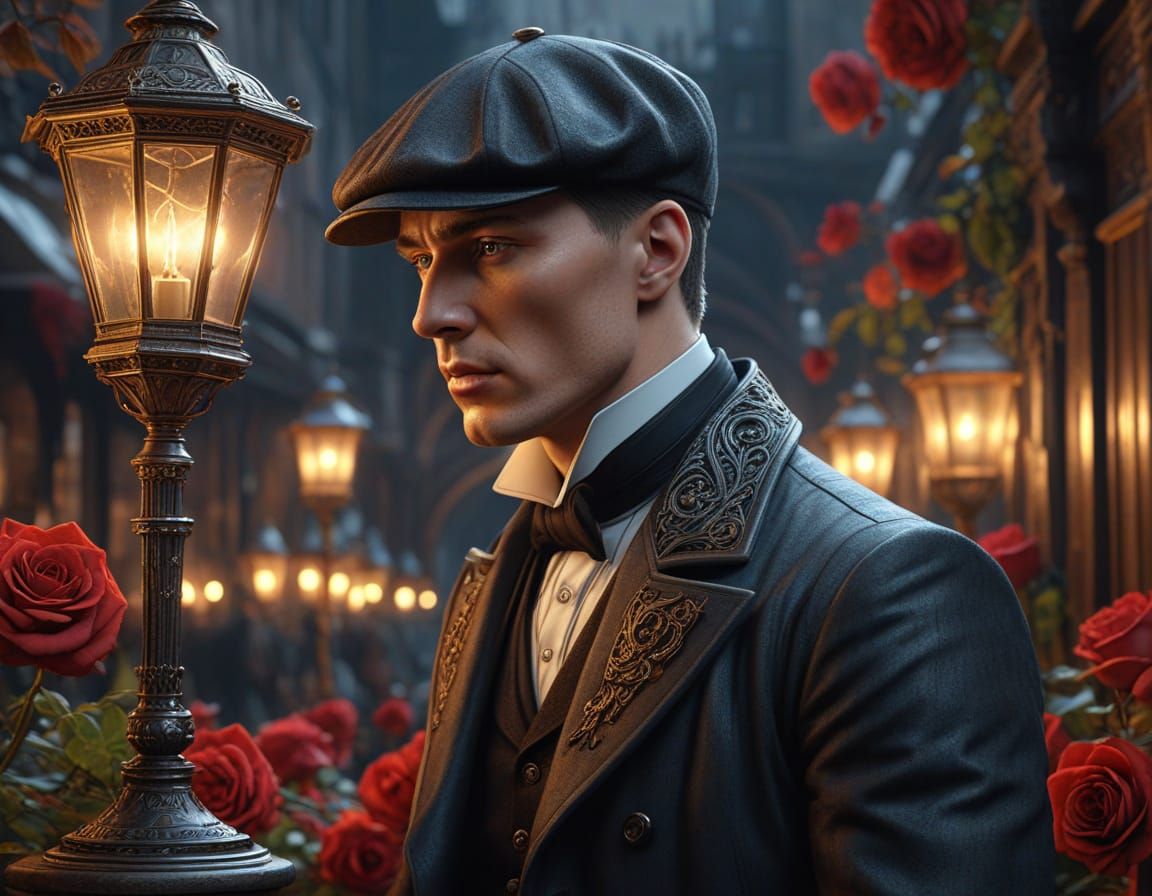 Surreal Steampunk Portrait of Tommy Shelby