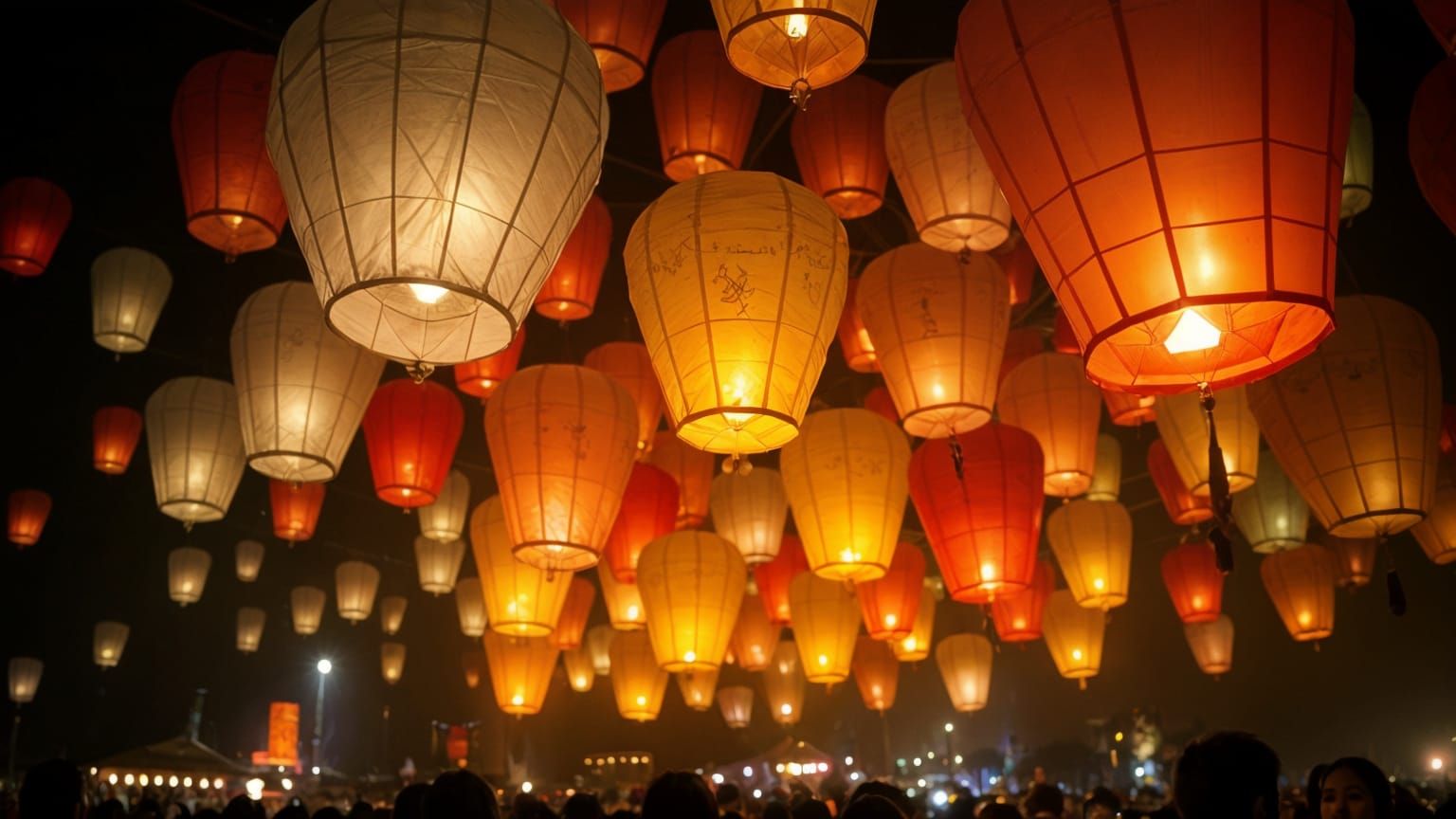 Festival of Lights: Lanterns in the Night Sky