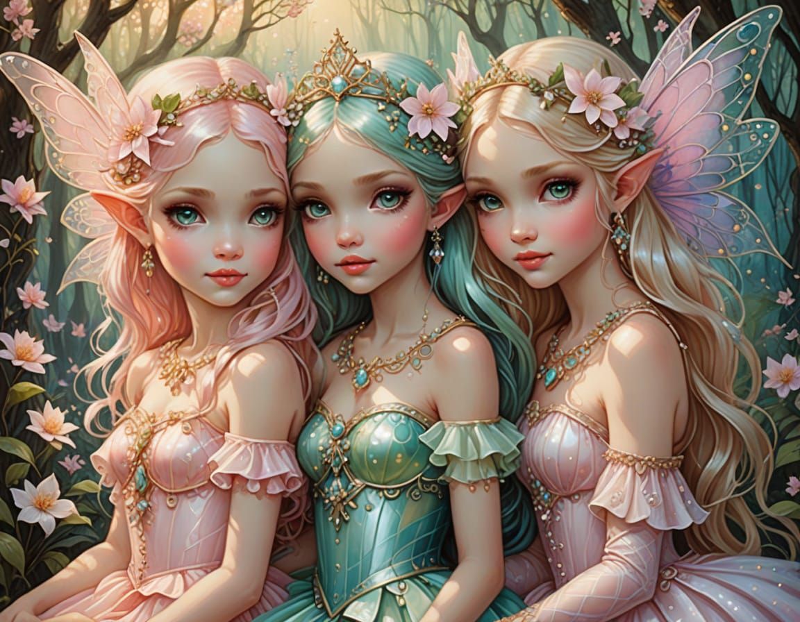 Crowned fairies