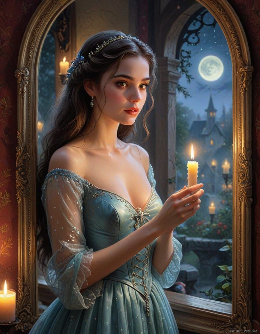 Halloween Night Vision: Bride Sees Future Husband in Mirror