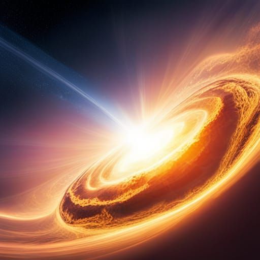 Galaxy Supernova: Realistic 3D Render in Space Telescope Sty...