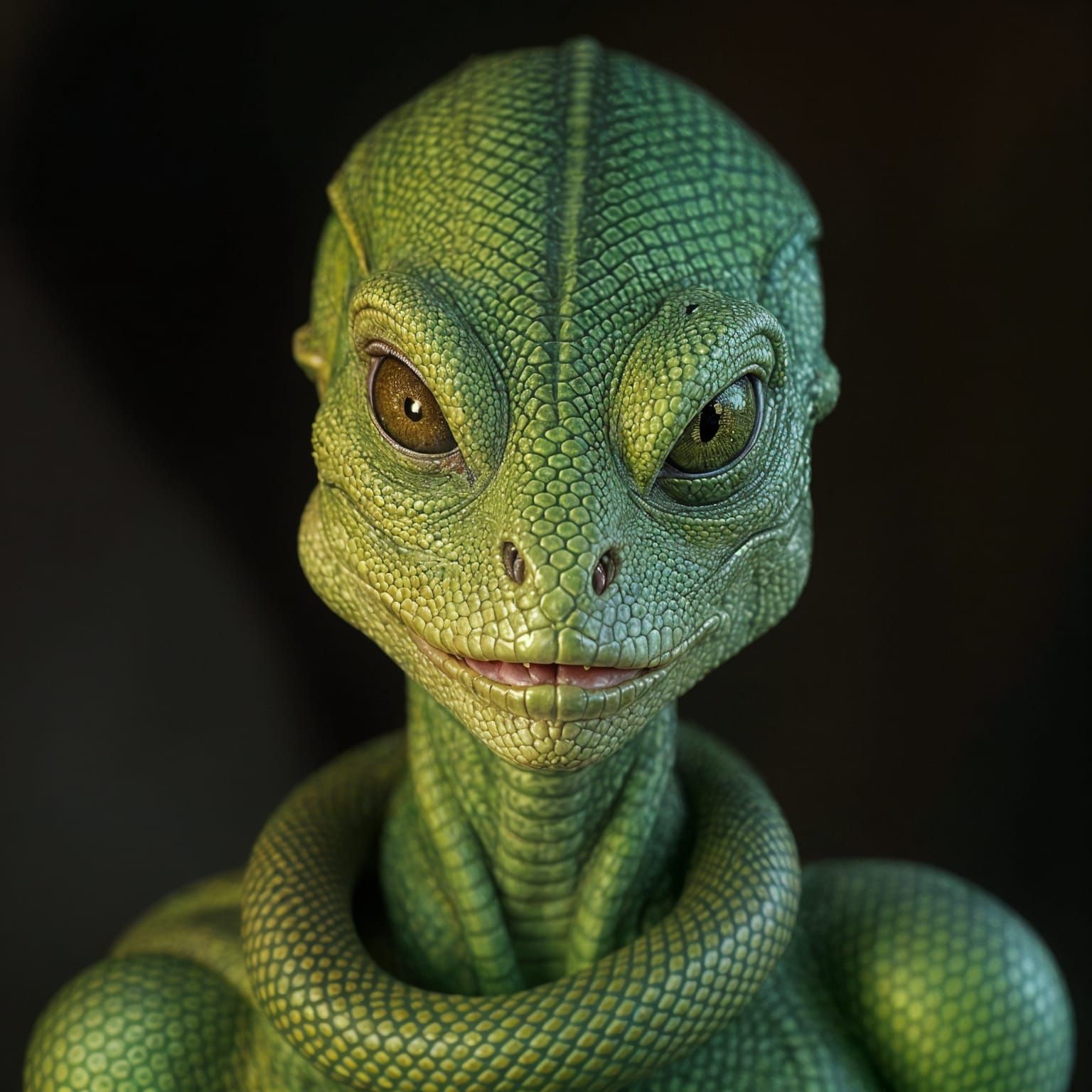 Beautiful Alien Woman with Reptilian Features