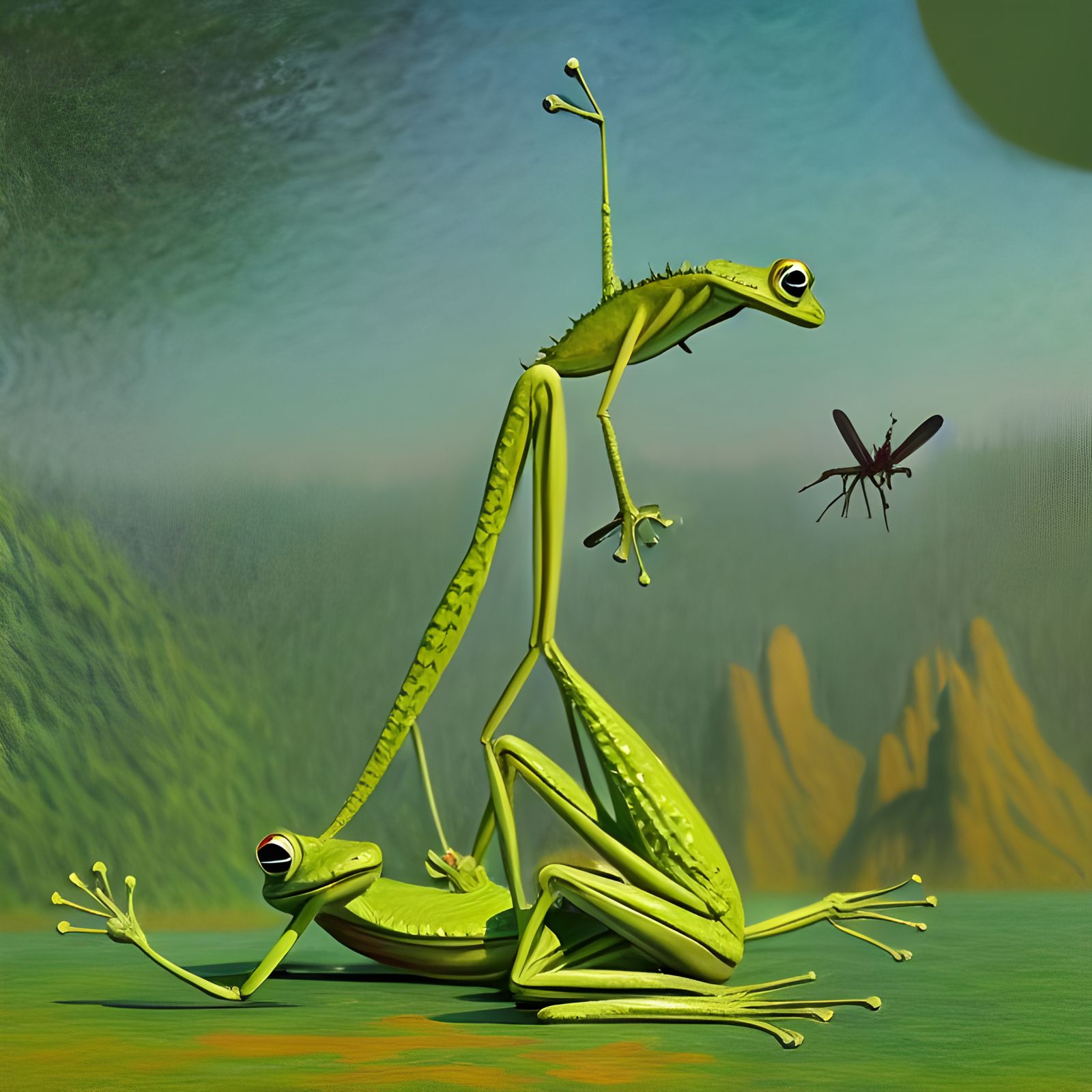 Hybrid Creatures Congregate: A Psychedelic Hyperrealist Visi...