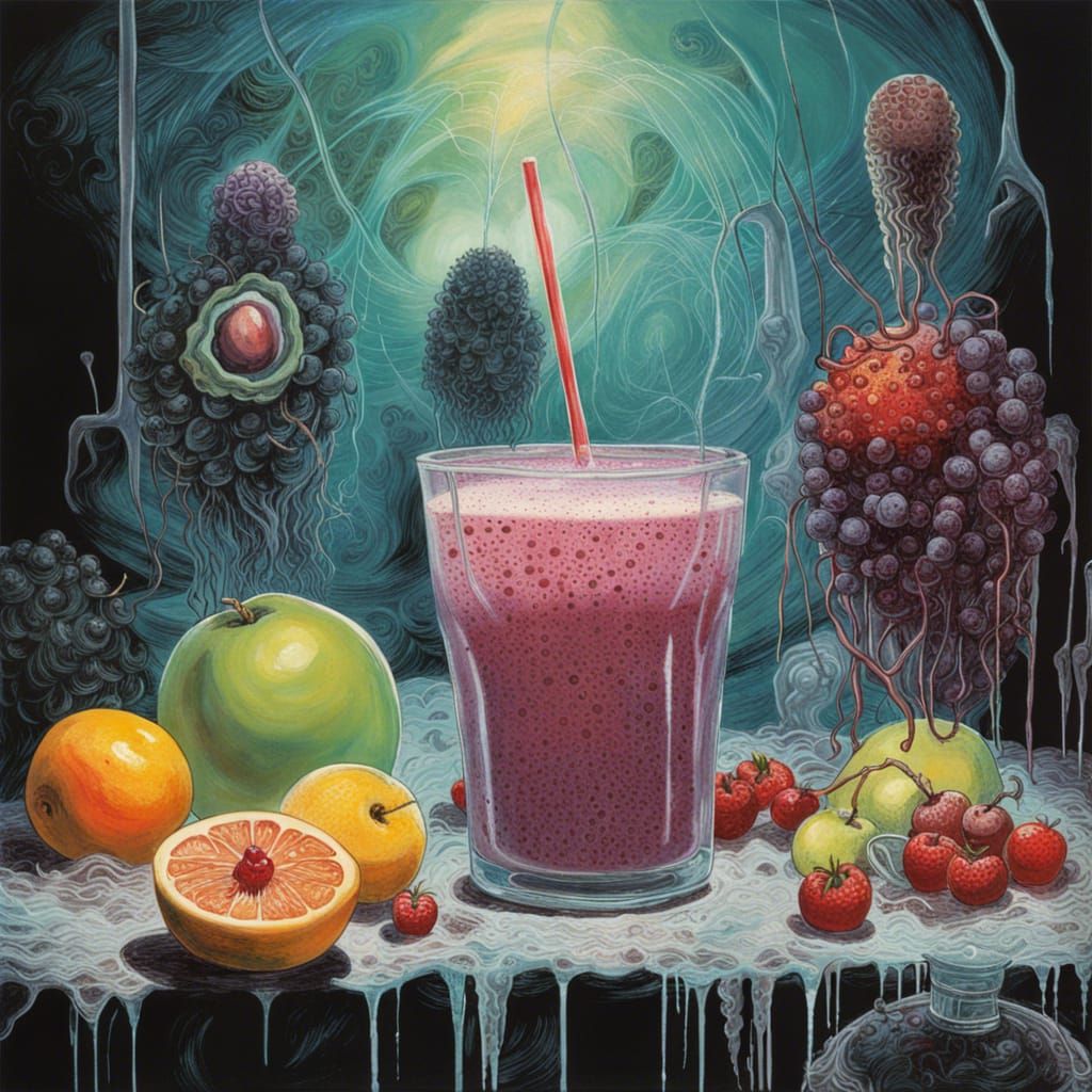 Sci-Fi Fruit Smoothie: A Sinister Artwork