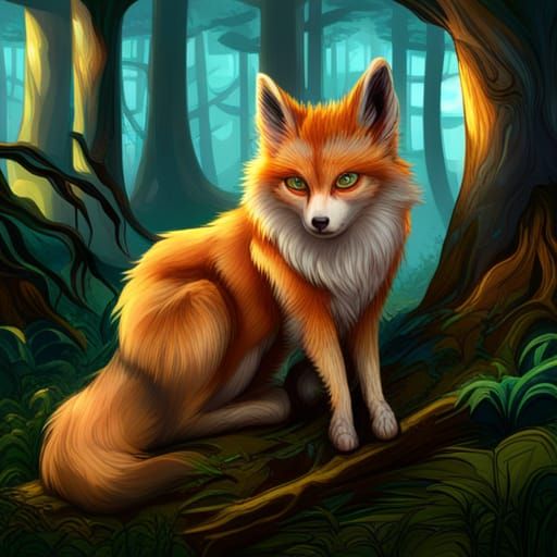 Fantastical Forest Creature in Detailed 8K