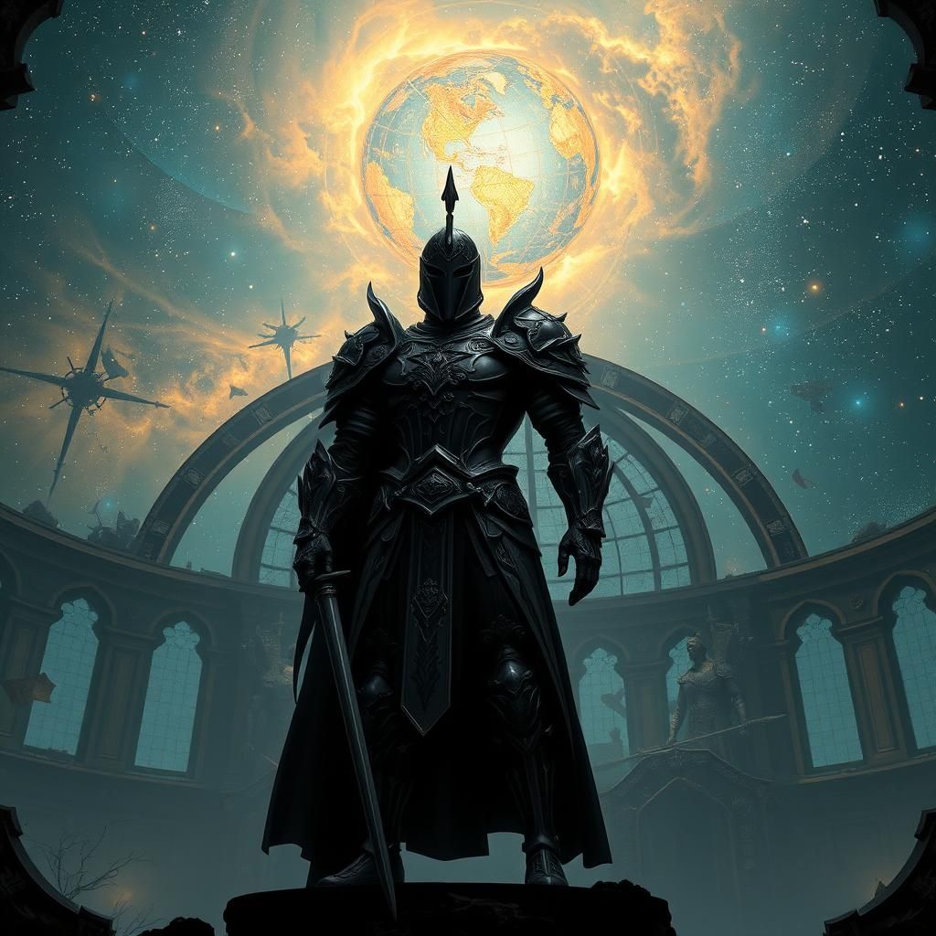 Baroque Metal Warrior in Starry Astral Realm