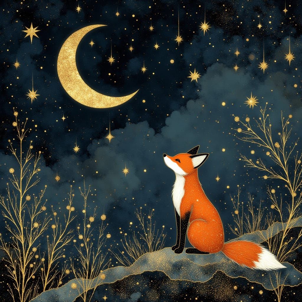 A wishing fox