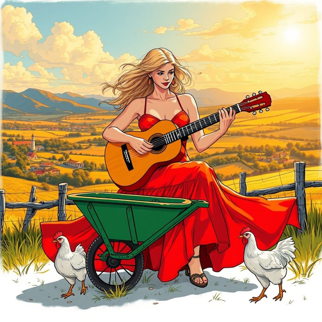 even the chicks are attracted by her sound