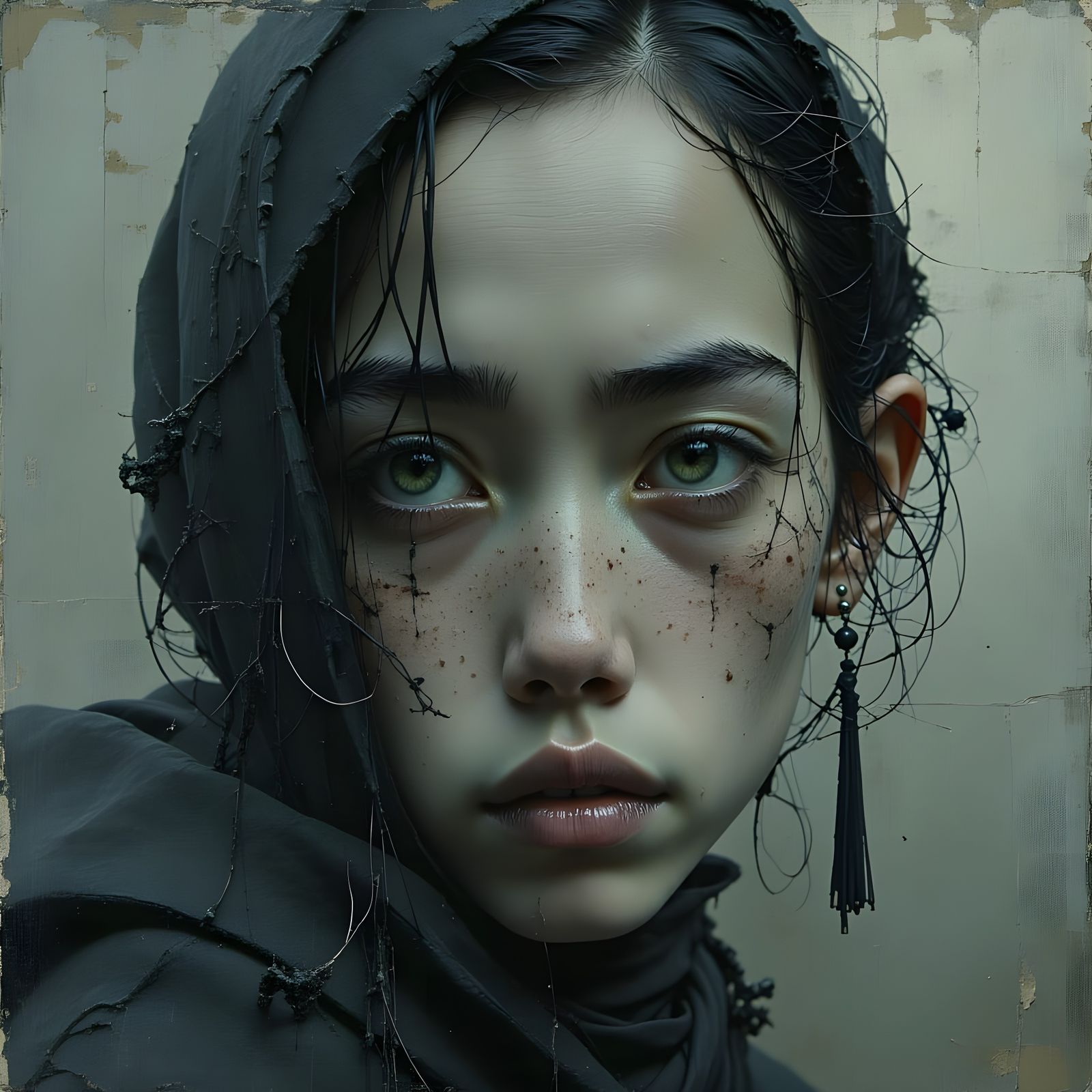 Photorealistic Portrait Evoking Thoreau's Quote