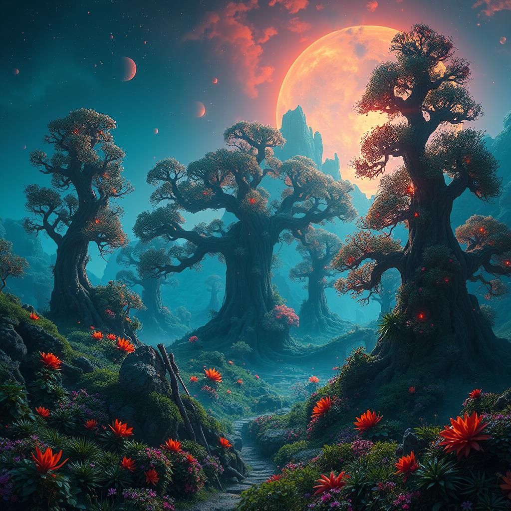 Mystical Realm in Unreal Engine 5 Style