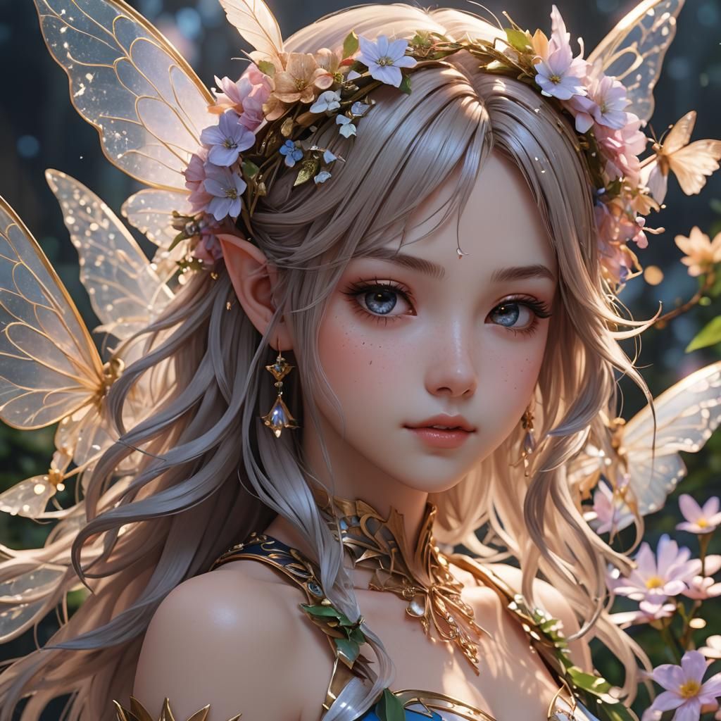 Anime Fairy Oriana in Detailed 3D Art