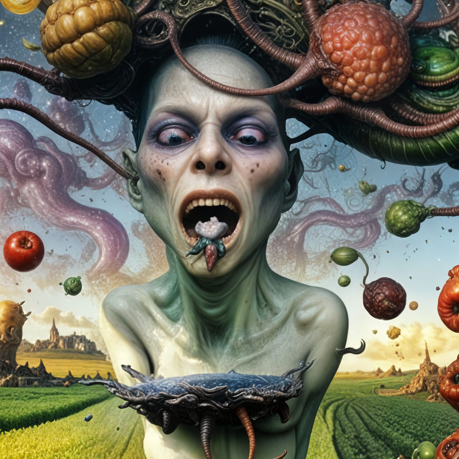 'At least it didn't make a nest IN your mouth...'