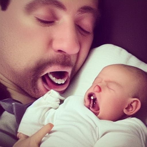 Man Sleeping Peacefully: Doré Style Digital Art