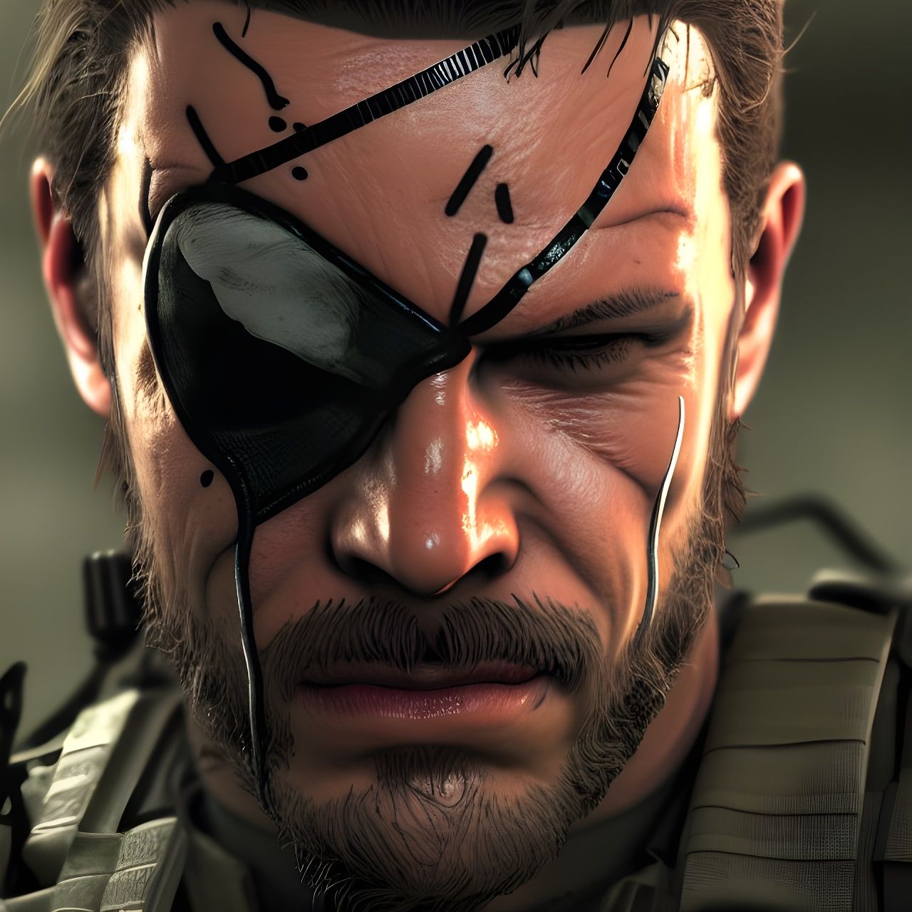 Photorealistic Venom Snake in Metal Gear Solid