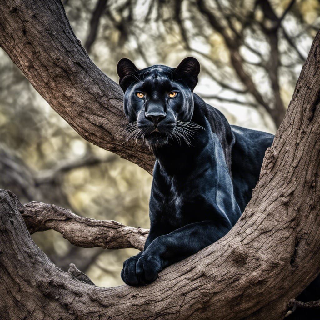 Beautiful black Panther in South Africa πΏπ¦