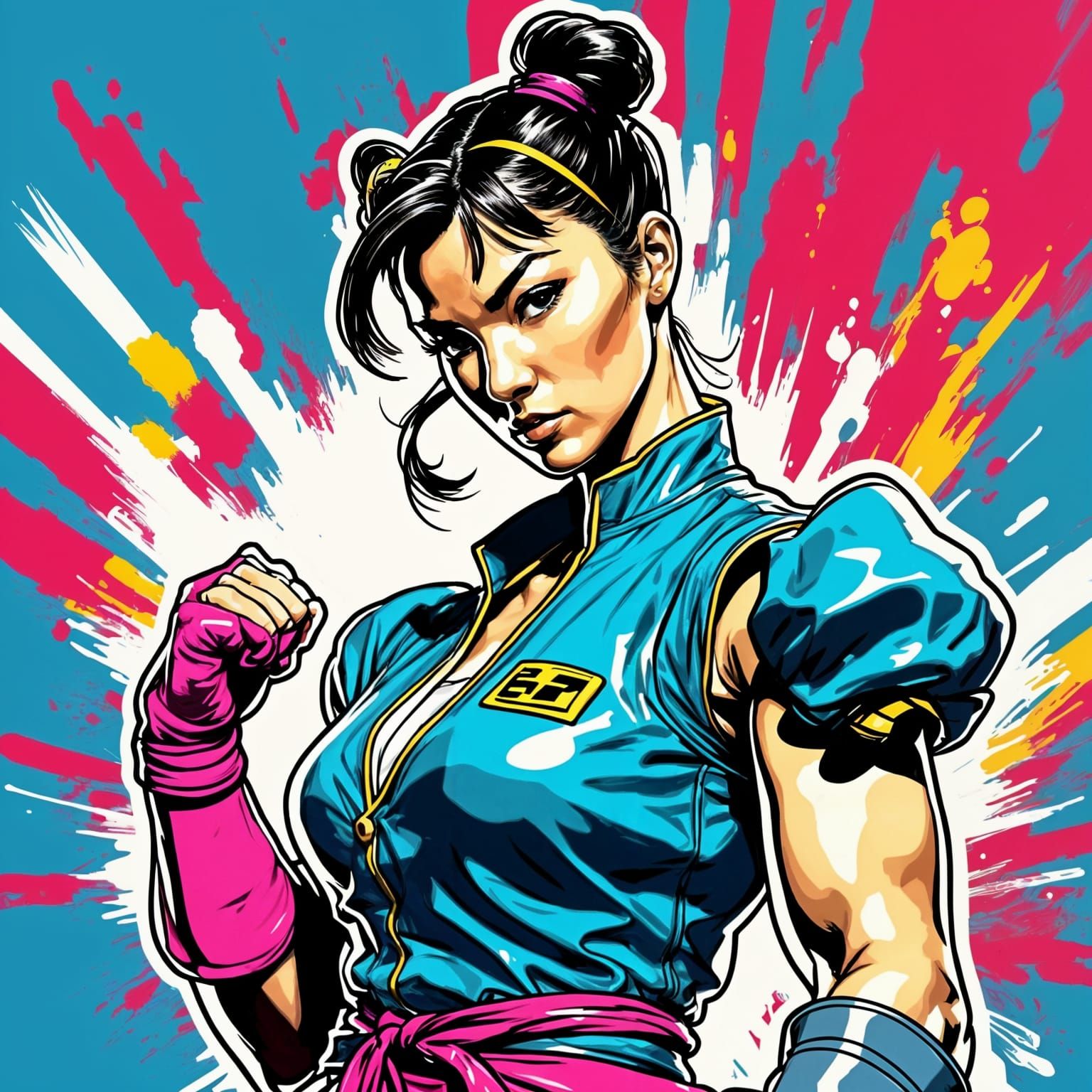 Pop Art Portrait of a Game Character