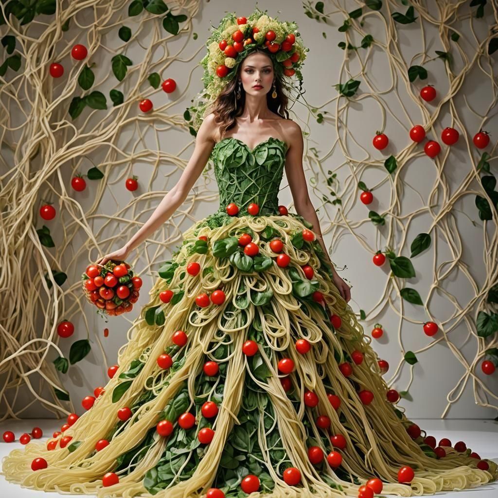 Edible Haute Couture Fashion Runway Display