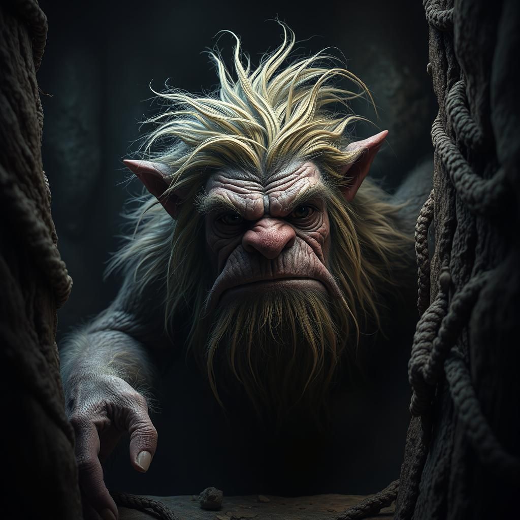 Norwegian House Troll Fine Art Illustration