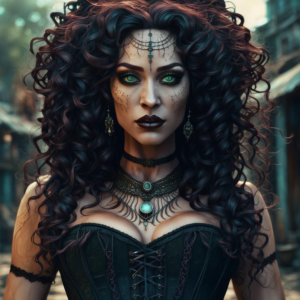 Cajun Voodoo Witch Casting Spells in New Orleans