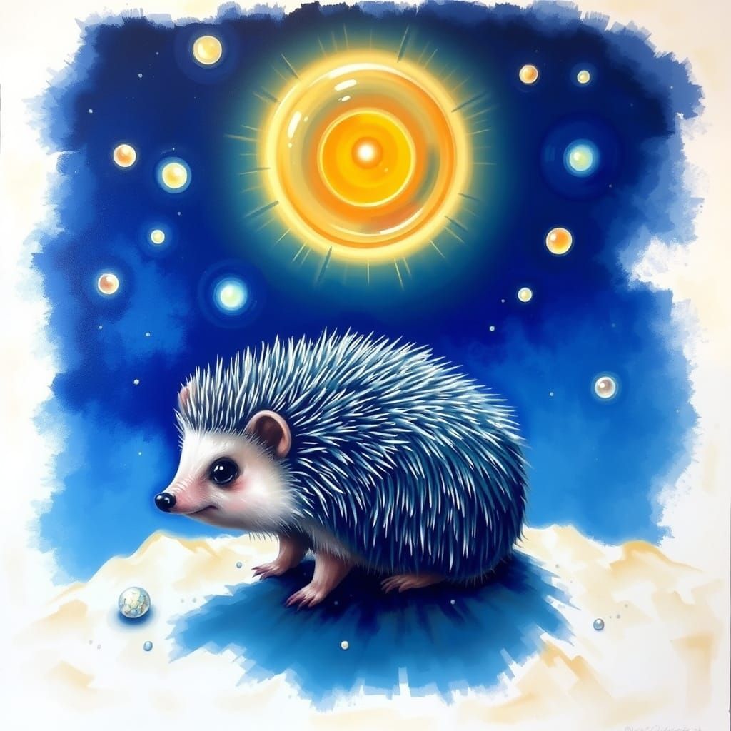 Hedgehog Adventures: Airbrush Art Inspired by Cezanne and Kl...