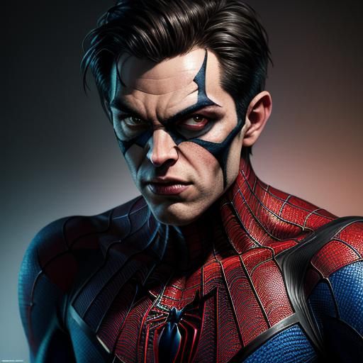 Hyperrealistic Bat Superhero Splash Art