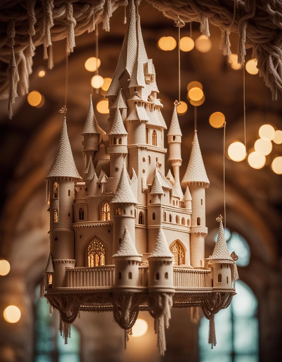 Macrame Fairytale Castle: Fine Art Photography