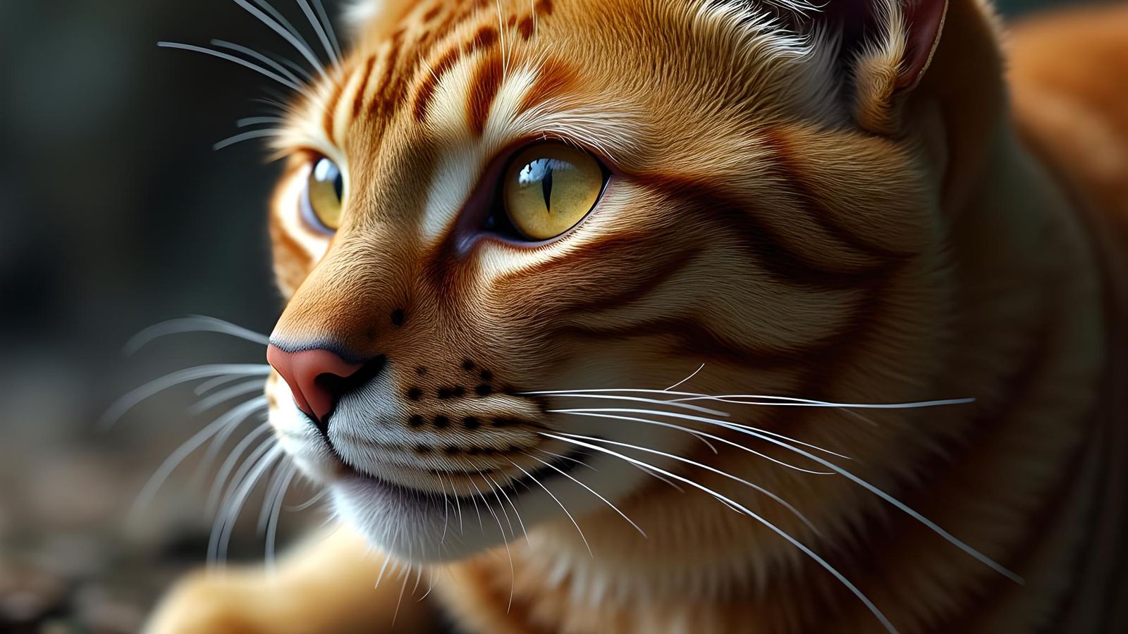 Hyperrealistic Intricate Cat Portrait