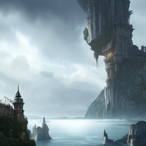 Epic Worlds Collide in Digital Matte Painting