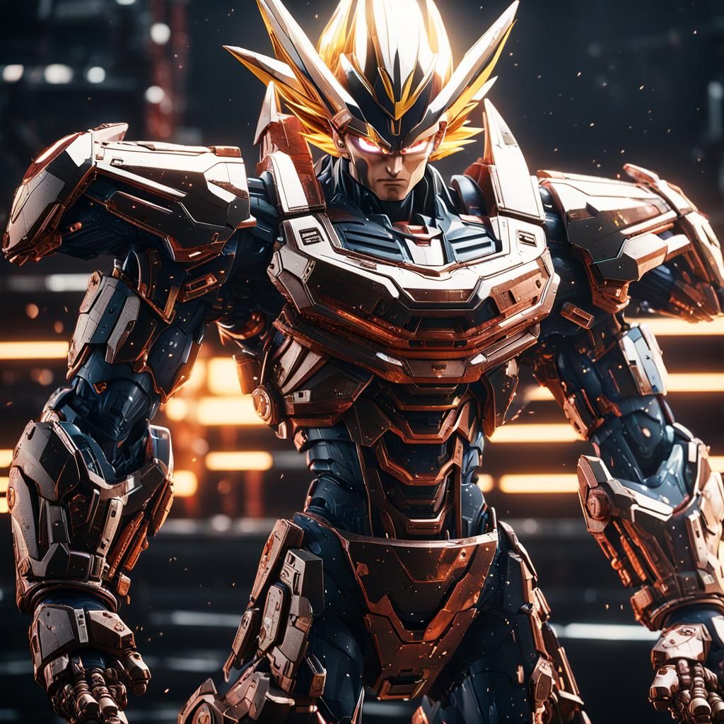 Vegeta SSJ4 with Intricate Mech Details